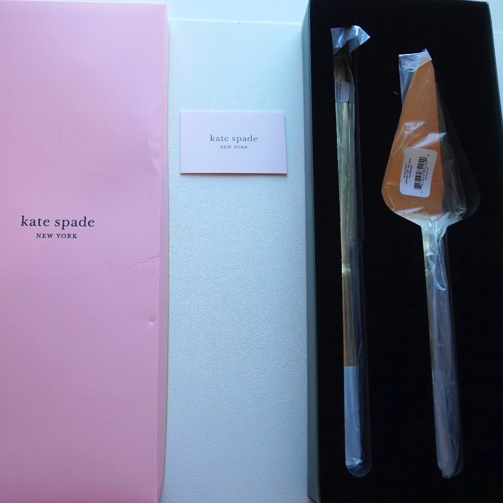 KATE SPADE 2 PIECE WEDDING CAKE SET